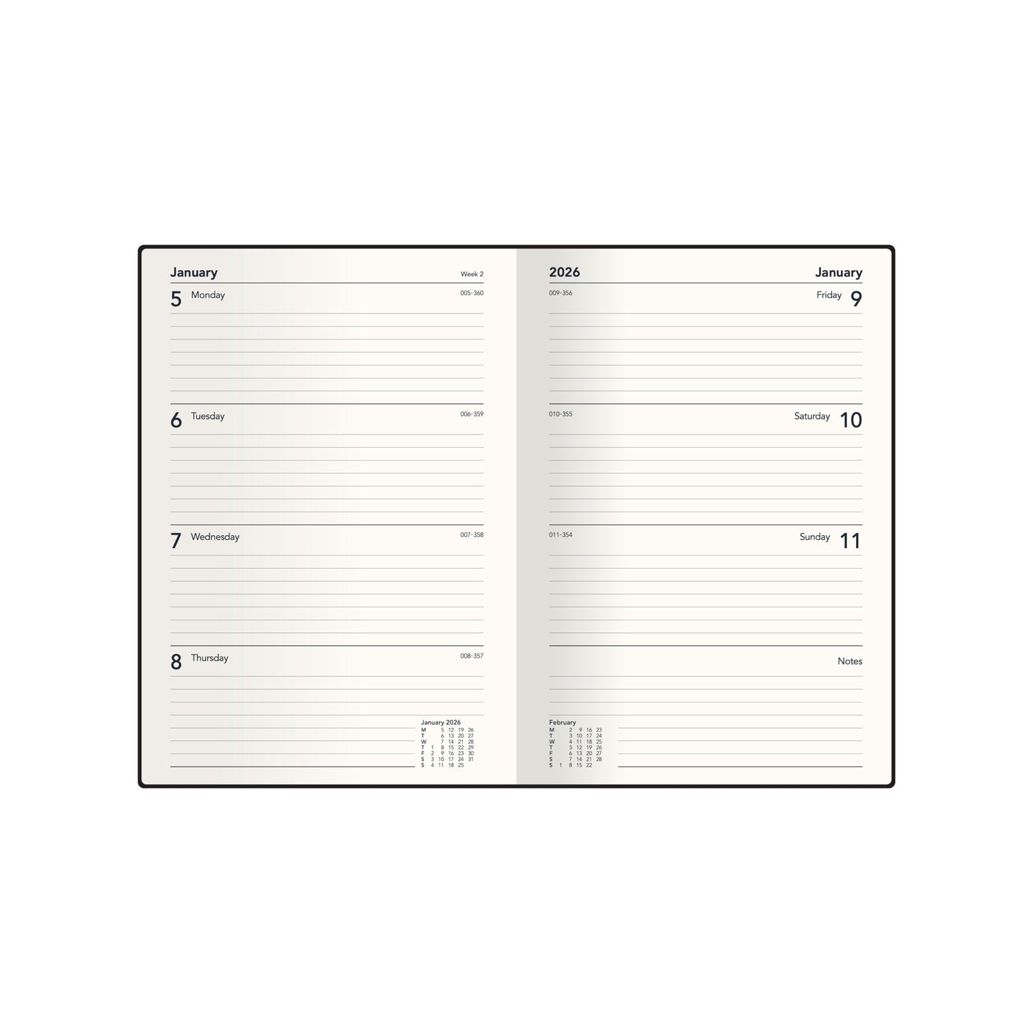 Balance - A5  Week-To-View - Diary - 2026 Calendar Year Planner