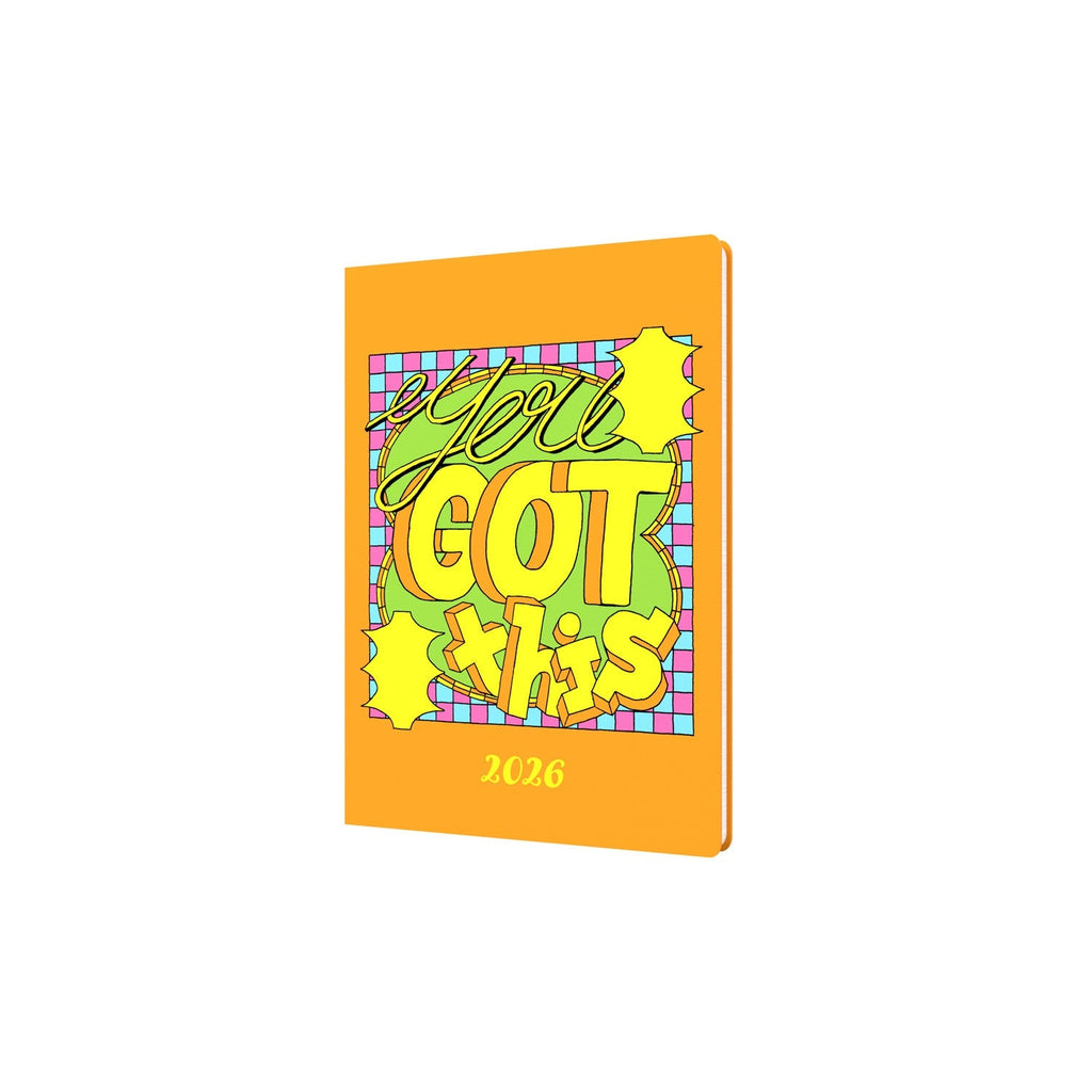 Ben Wookcock Positive - A5  Week-To-View - Diary - 2026 Calendar Year Planner