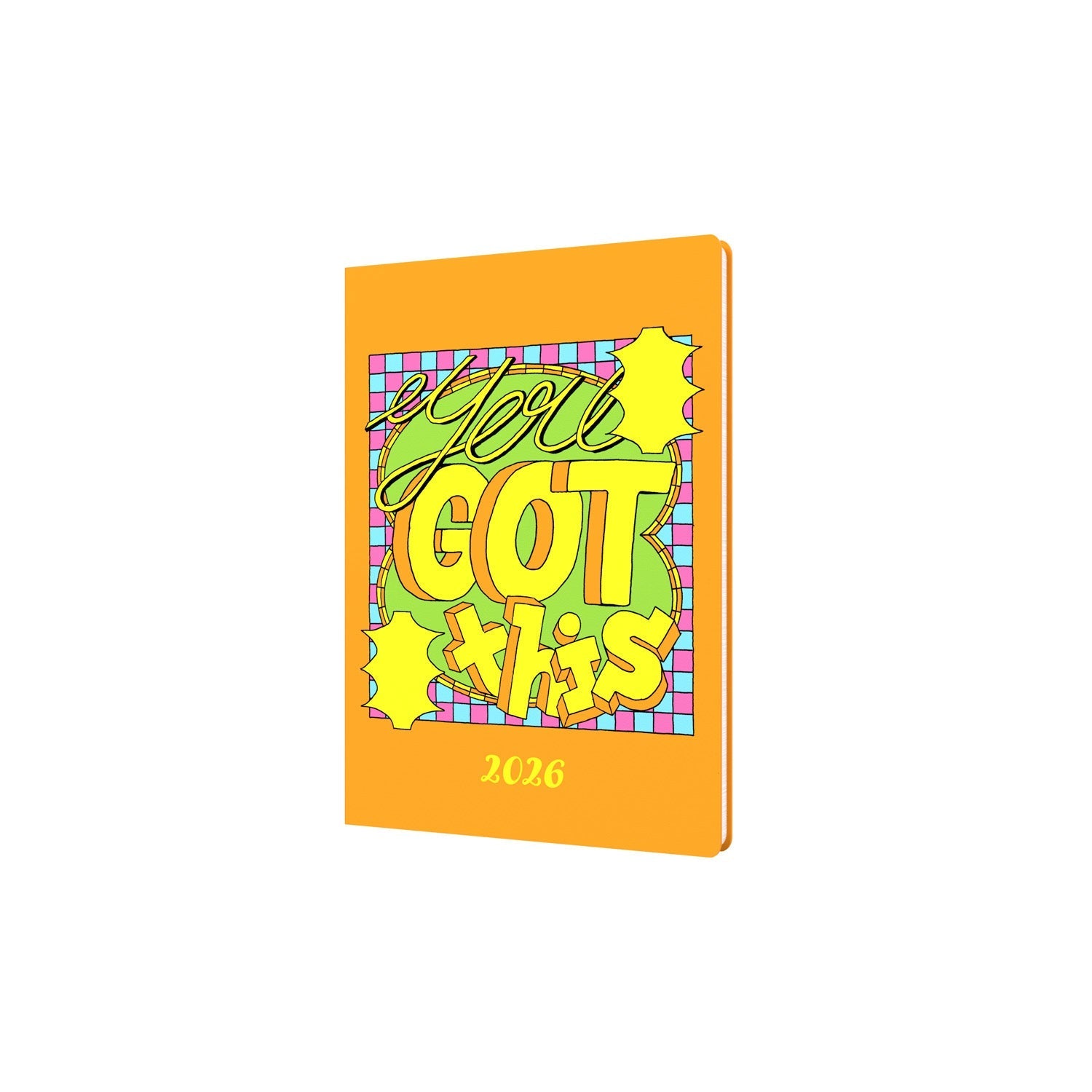Ben Wookcock Positive - A5  Week-To-View - Diary - 2026 Calendar Year Planner