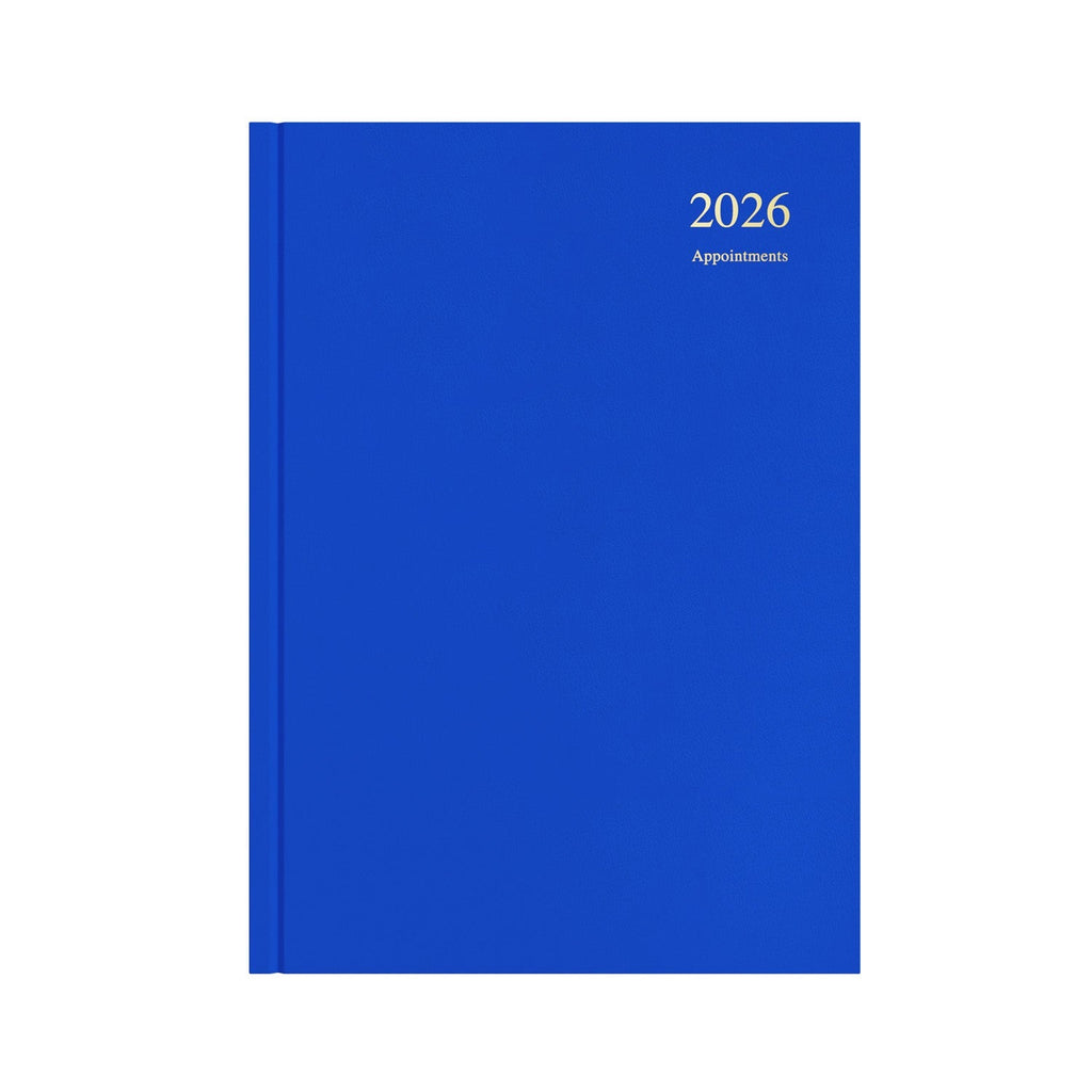 Essential - A4 Day-to-Page Diary with Appointments - 2026 Calendar Year Planner