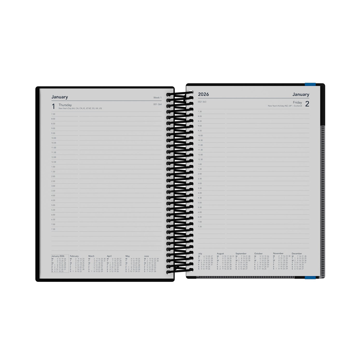 Delta - A5 Day-To-Page with Appointments Mid/Academic Year Planner 2025-2026